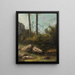 La Garenne de Bussac en Saintonge - Gustave Courbet — gerahmtes Bild an der Wand