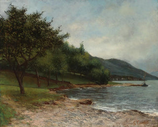 Gustave Courbet - La Rive Du Lac Lman.webp