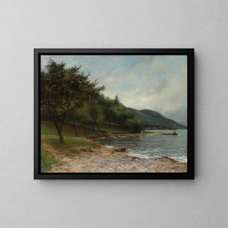 Gustave Courbet - La Rive Du Lac Lman.webp