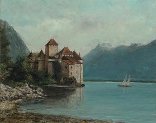 Gustave Courbet - Le Chteau de Chillon Lake Geneva.webp