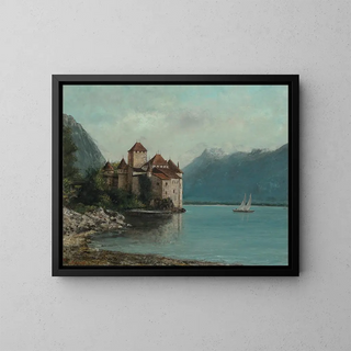 Gustave Courbet - Le Chteau de Chillon Lake Geneva.webp