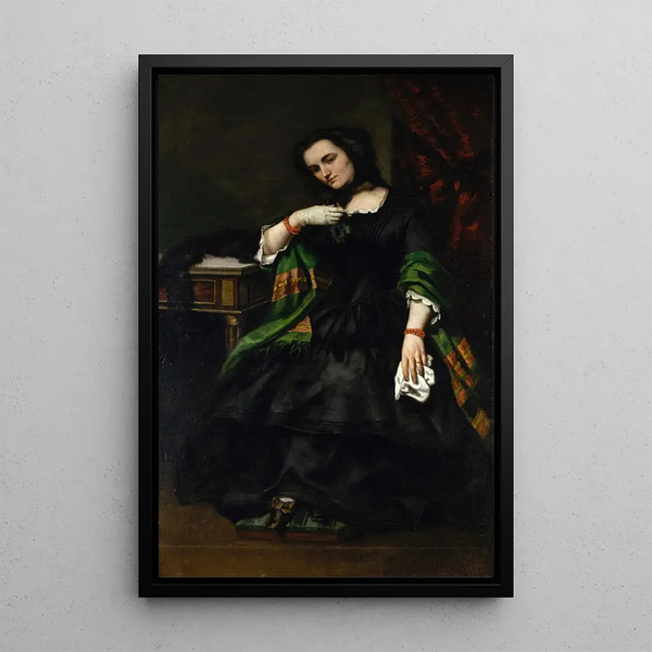 Madame Auguste Cuoq Mathilde Desportes 1827-1910 - Gustave Courbet — gerahmtes Bild an der Wand