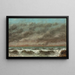 Meeres-Gemälde - Gustave Courbet — gerahmtes Bild an der Wand