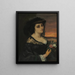 Mme L. Laure Borreau - Gustave Courbet — gerahmtes Bild an der Wand