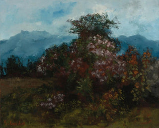 Landschaft mit blumigem Gebirge - Gustave Courbet — Ansicht des Kunstwerks