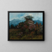 Landschaft mit blumigem Gebirge - Gustave Courbet — gerahmtes Bild an der Wand