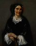 Portrait von Anika Psalmon Mme Robin - Gustave Courbet — Ansicht des Kunstwerks