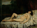 Nacktes schlafendes Mädchen - Gustave Courbet — Ansicht des Kunstwerks