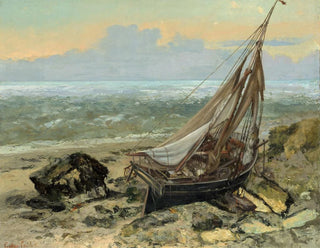 Der Fischerkahn - Gustave Courbet — Ansicht des Kunstwerks