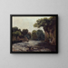 Der Überlauf am Mühle - Gustave Courbet — gerahmtes Bild an der Wand