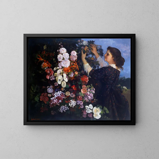 Treillis - Gustave Courbet — gerahmtes Bild an der Wand