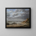 Ansicht eines stürmischen Meeres in der Nähe einer Klippe - Gustave Courbet — gerahmtes Bild an der Wand