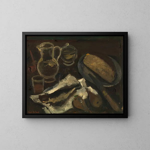 Stillleben - Gustave De Smet — gerahmtes Bild an der Wand