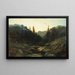 Ruisseau dans les montagnes au crépuscule - Gustave Doré — gerahmtes Bild an der Wand