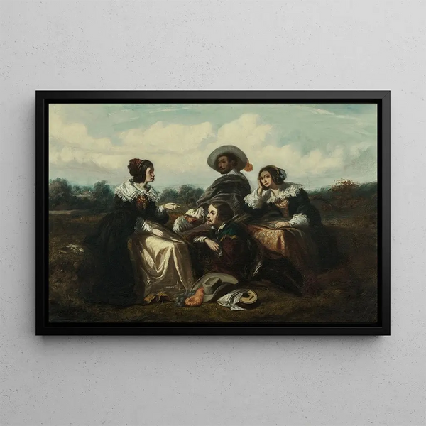 Gustave Franois Morin - Le rcit Personnages en costume Louis XIII.webp