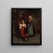 La leçon de couture - Gustave Henry Mosler — gerahmtes Bild an der Wand