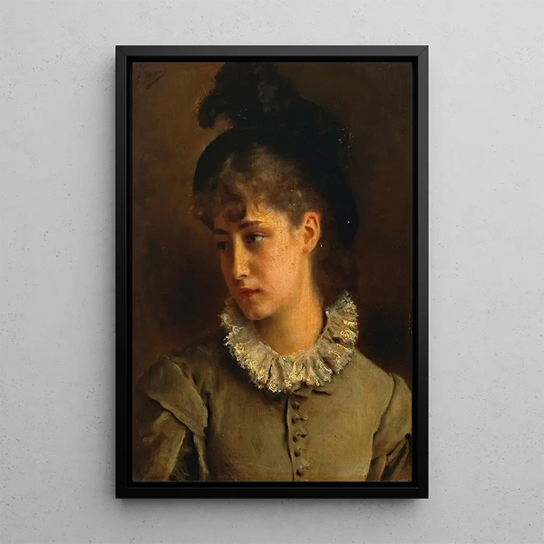 Eine feierliche Schönheit - Gustave Jean Jacquet — gerahmtes Bild an der Wand