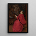 Die Musikerin - Gustave Jean Jacquet — gerahmtes Bild an der Wand