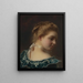 Junge Schönheit in grünem Kleid - Gustave Jean Jacquet — gerahmtes Bild an der Wand