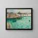 Avant-port de Dieppe - Gustave Loiseau — gerahmtes Bild an der Wand
