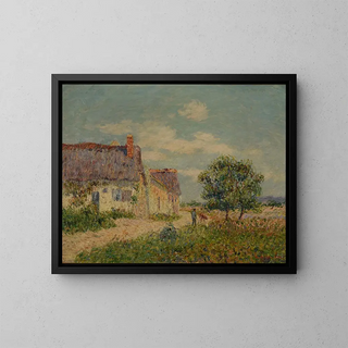 Chaumière au Vandreuil - Gustave Loiseau — gerahmtes Bild an der Wand