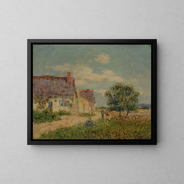Chaumière au Vandreuil - Gustave Loiseau — gerahmtes Bild an der Wand