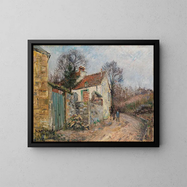 Der Weg der Ebene Pontoise - Gustave Loiseau — gerahmtes Bild an der Wand