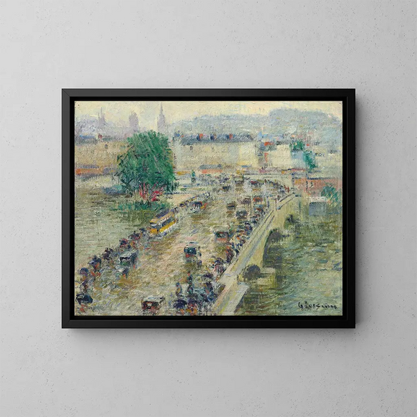 Le pont Corneille à Rouen - Gustave Loiseau — gerahmtes Bild an der Wand