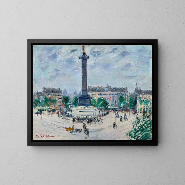 Place de la Bastille - Gustave Loiseau — gerahmtes Bild an der Wand