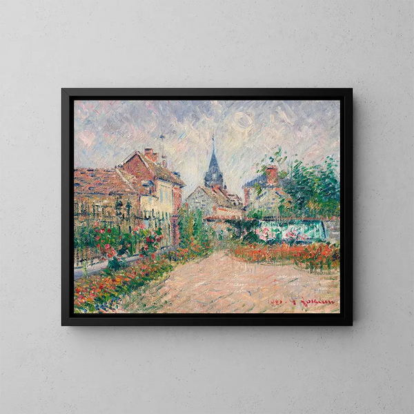Ansicht von Saint-Cyr-du-Vaudreuil, Eure - Gustave Loiseau — gerahmtes Bild an der Wand