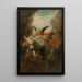 Ein Heiliger in der Wüste - Gustave Moreau — gerahmtes Bild an der Wand