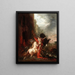Diomède von seinen Pferden verschlungen - Gustave Moreau — gerahmtes Bild an der Wand