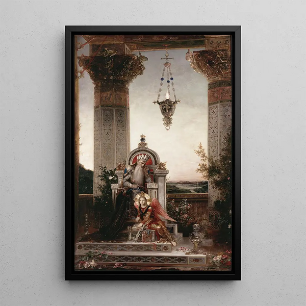 Der König David - Gustave Moreau — gerahmtes Bild an der Wand