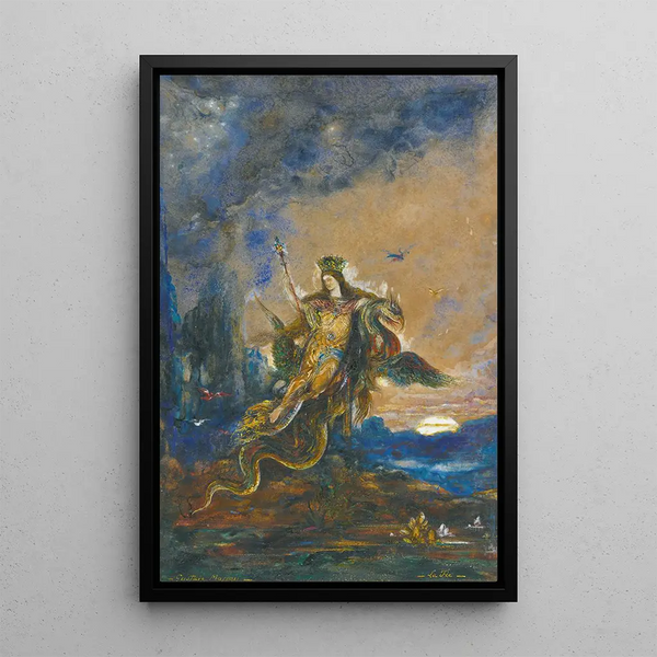 Der Glaube - Gustave Moreau — gerahmtes Bild an der Wand