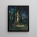 Die Braut der Nacht - Gustave Moreau — gerahmtes Bild an der Wand
