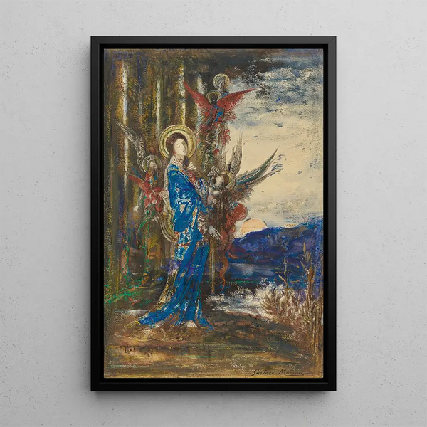 Les Preuves - Gustave Moreau — gerahmtes Bild an der Wand