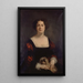 Portrait von Apollonie Sabatier 1822-1889 genannt La Présidente - Gustave Ricard — gerahmtes Bild an der Wand