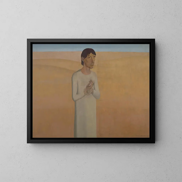 Christ im Wüstengebiet - Gustave Van de Woestijne — gerahmtes Bild an der Wand