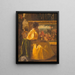 Besuch im Atelier – Gustave Vanaise — gerahmter Kunstdruck an der Wand
