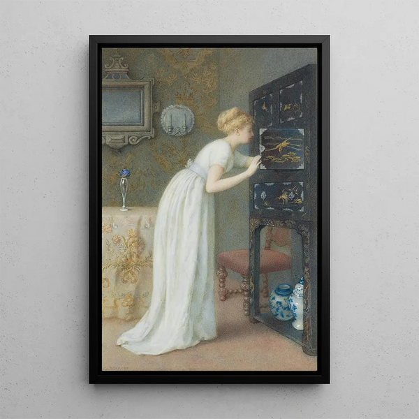 Das lackierte Kabinett - Gustavus Arthur Bouvier — gerahmtes Bild an der Wand