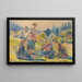 Kinder spielend - Gustav Mahler — gerahmtes Bild an der Wand