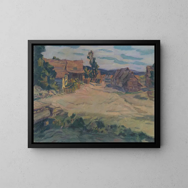 Landschaft von Menguovce - Gustav Mahler — gerahmtes Bild an der Wand