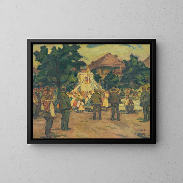 Gebetsversammlung bei Pezinok - Gustav Mahler — gerahmtes Bild an der Wand