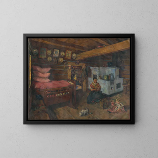 Vorbereitung zum Mittagessen - Gustav Mahler — gerahmtes Bild an der Wand