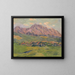 Das Dorf Sub-Tatran von Menguovce - Gustav Mahler — gerahmtes Bild an der Wand