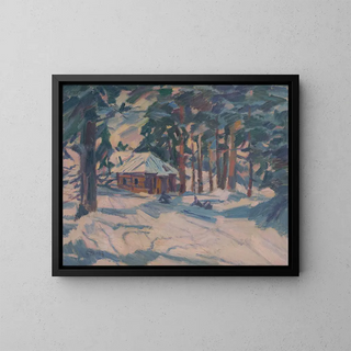 Stimmung des Winters - Gustav Mahler — gerahmtes Bild an der Wand