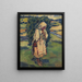Frau mit einer Tasche - Gustav Mahler — gerahmtes Bild an der Wand