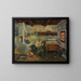 Schlafzimmer der Diar - Gustav Mahler — gerahmtes Bild an der Wand