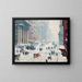 Fünfte Avenue im Winter - Guy Carleton Wiggins — gerahmtes Bild an der Wand