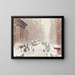 Schneesturm auf der Avenue - Guy Carleton Wiggins — gerahmtes Bild an der Wand